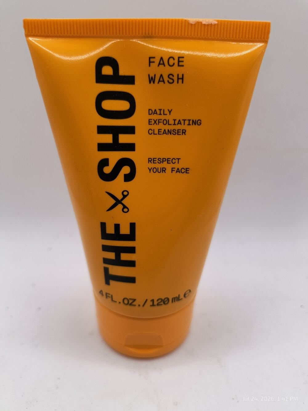 The Shop by LeBron James Men's Daily Exfoliating Face Wash/Cleanser 4 Fl Oz Seal